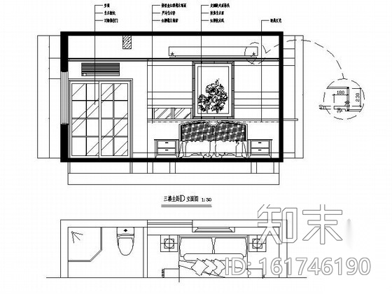 [福州]古典四层别墅内装修图(含效果)cad施工图下载【ID:161746190】