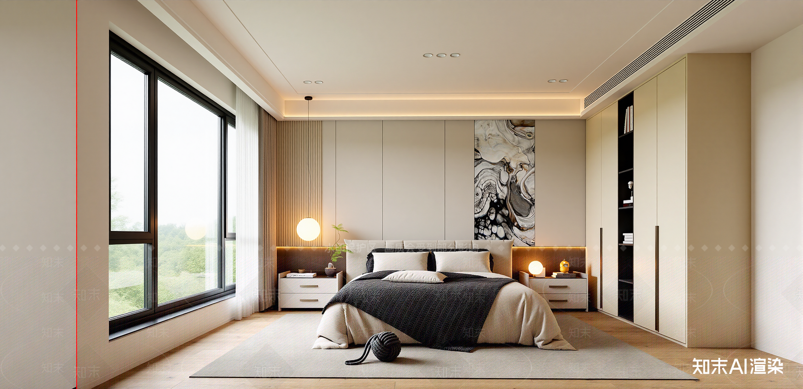 现代家居卧室SU模型下载【ID:1216035427】