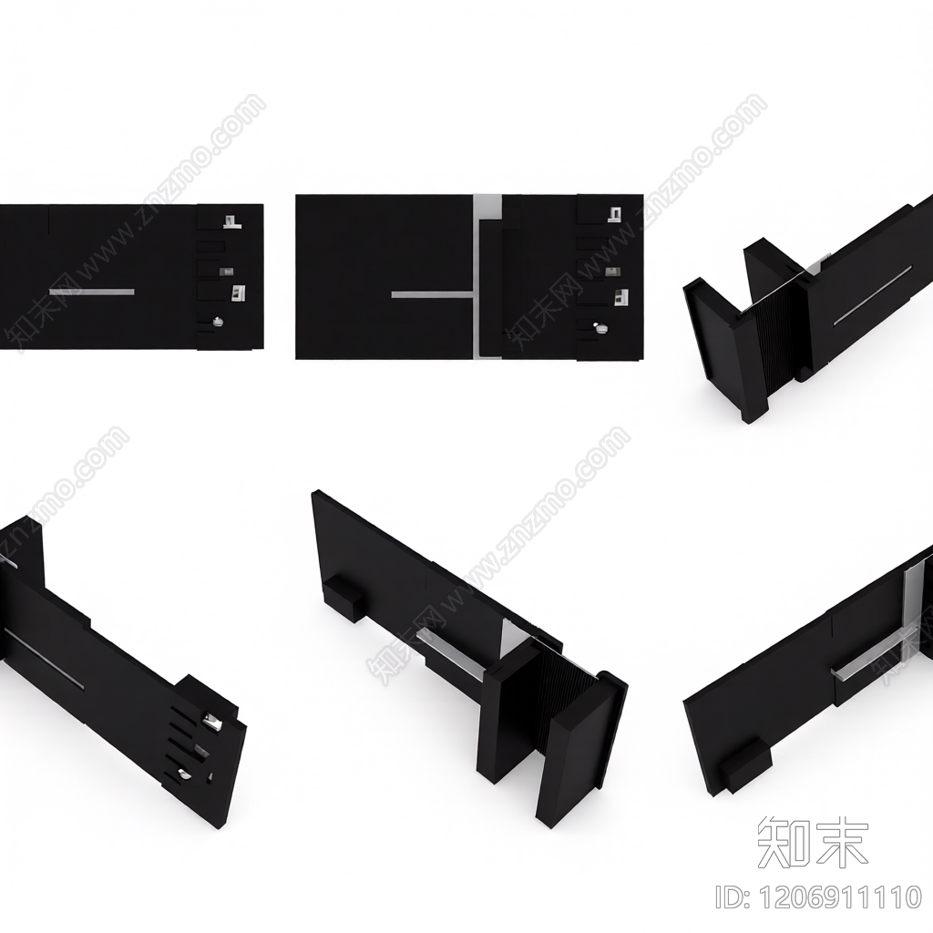 电视墙组合模型3D模型下载【ID:1206911110】