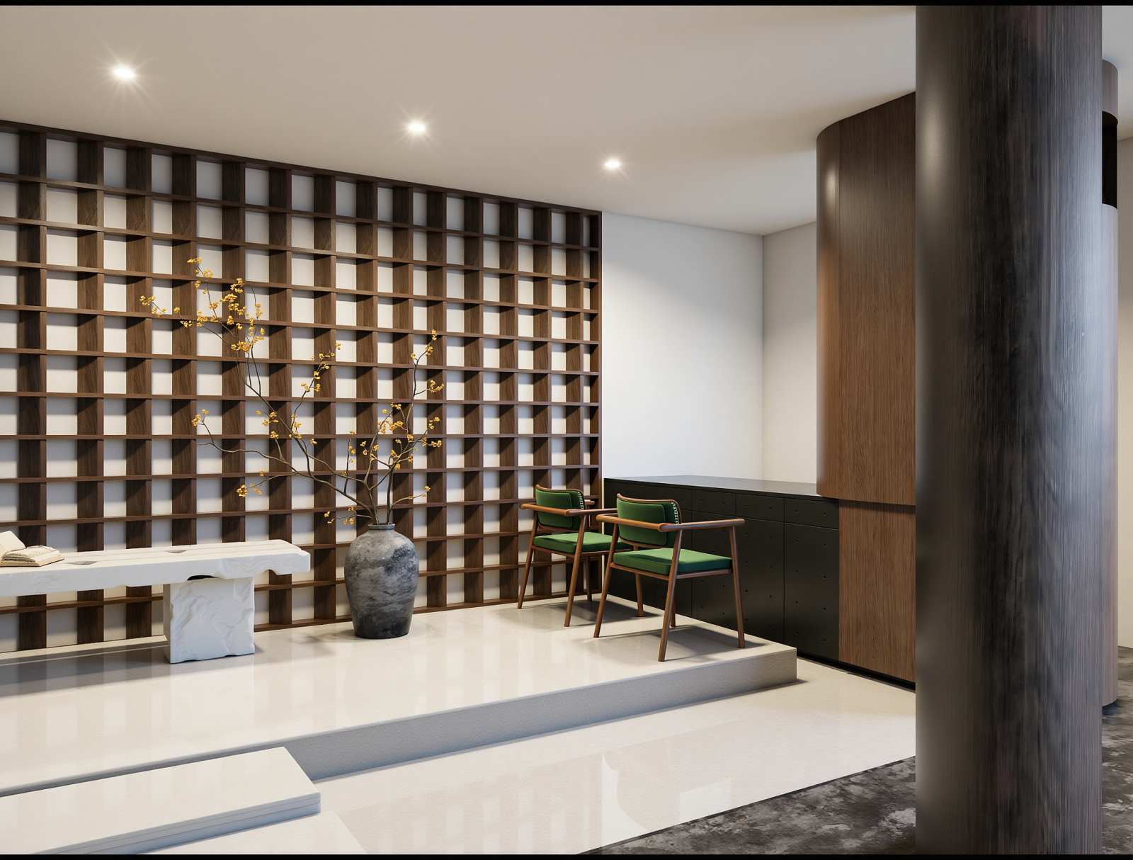 新中式家具展厅3D模型下载【ID:1214350939】