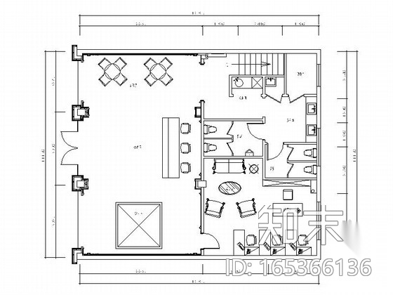 [浙江]简欧某售楼处展厅室内设计施工图（含效果）cad施工图下载【ID:165366136】