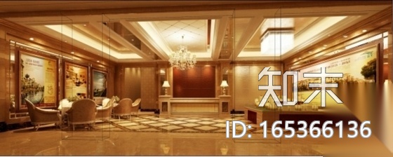 [浙江]简欧某售楼处展厅室内设计施工图（含效果）cad施工图下载【ID:165366136】