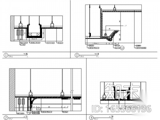 [浙江]简欧某售楼处展厅室内设计施工图（含效果）cad施工图下载【ID:165366136】