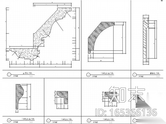 [浙江]简欧某售楼处展厅室内设计施工图（含效果）cad施工图下载【ID:165366136】