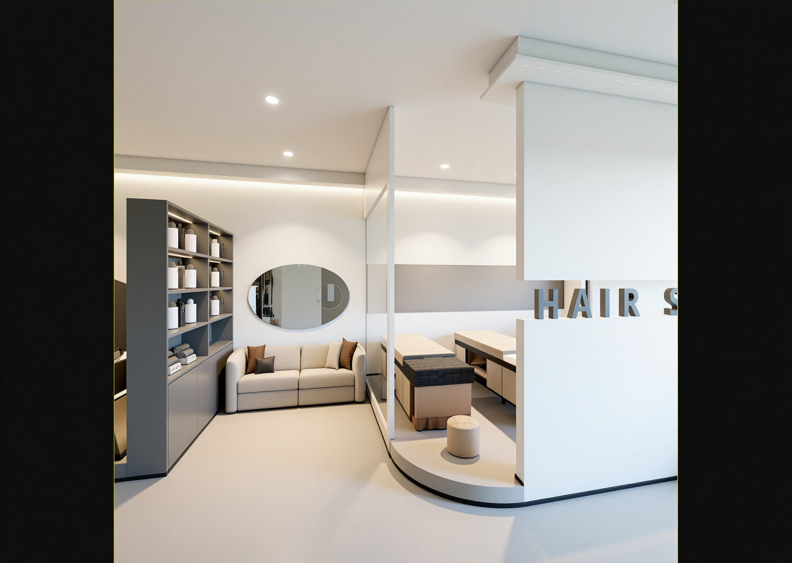 现代美发店3D模型下载【ID:1215043604】