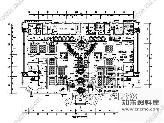 图块/节点某五星级酒店平面方案设计cad施工图下载【ID:832174786】