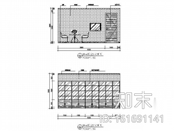 [江苏]现代地方办公楼室内CAD装修图（含效果）cad施工图下载【ID:161691141】