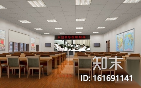 [江苏]现代地方办公楼室内CAD装修图（含效果）cad施工图下载【ID:161691141】