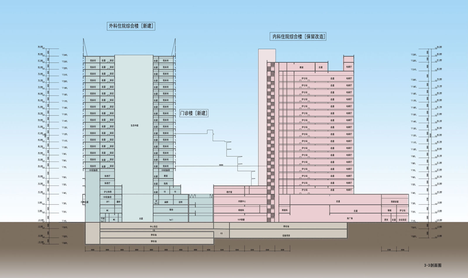 [深圳]现代风格生态化医院改扩建方案设计文本cad施工图下载【ID:151650107】