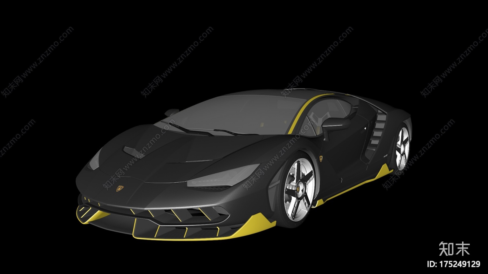 兰博基尼百年纪念款跑车CG模型下载【ID:175249129】