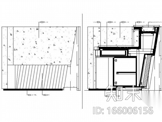 [福建]某大酒店总服务台室内装修图cad施工图下载【ID:166006156】