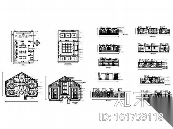 某西餐厅装修设计图cad施工图下载【ID:161759118】