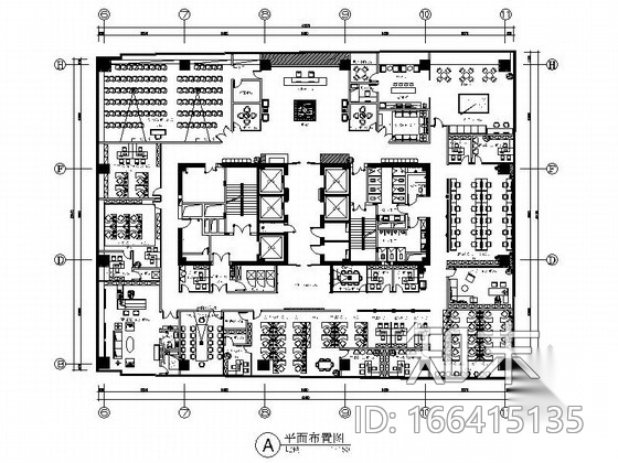 [深圳]时尚珠宝公司现代简约风格写字楼室内装修施工图...施工图下载【ID:166415135】