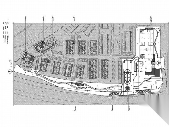 [河南]欧式风格居住区景观规划设计施工图施工图下载【ID:161073134】