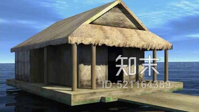 湖畔的越南老屋SU模型下载【ID:521164389】