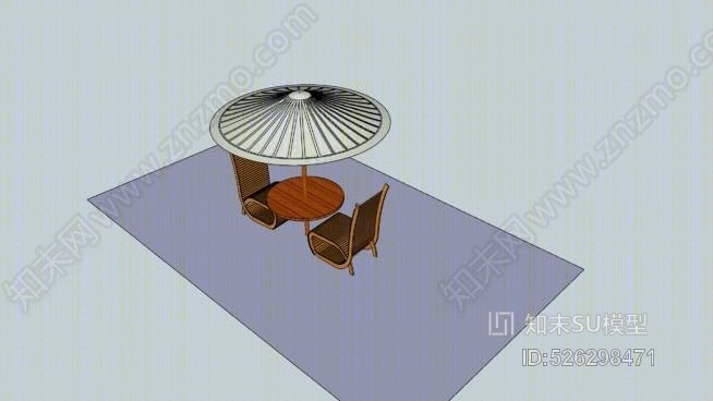 餐厅开放摊位SU模型下载【ID:526298471】