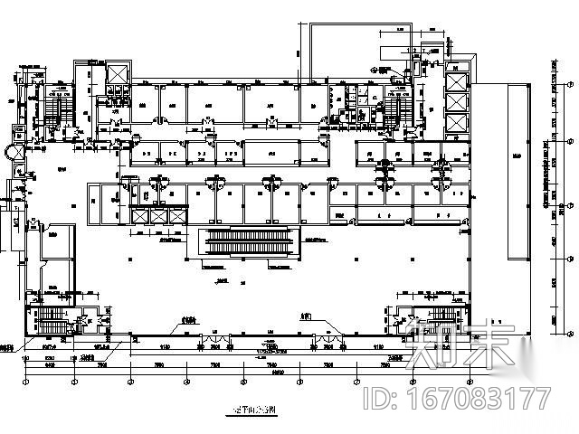 [湖南]某中心医院门诊楼幕墙施工图cad施工图下载【ID:167083177】