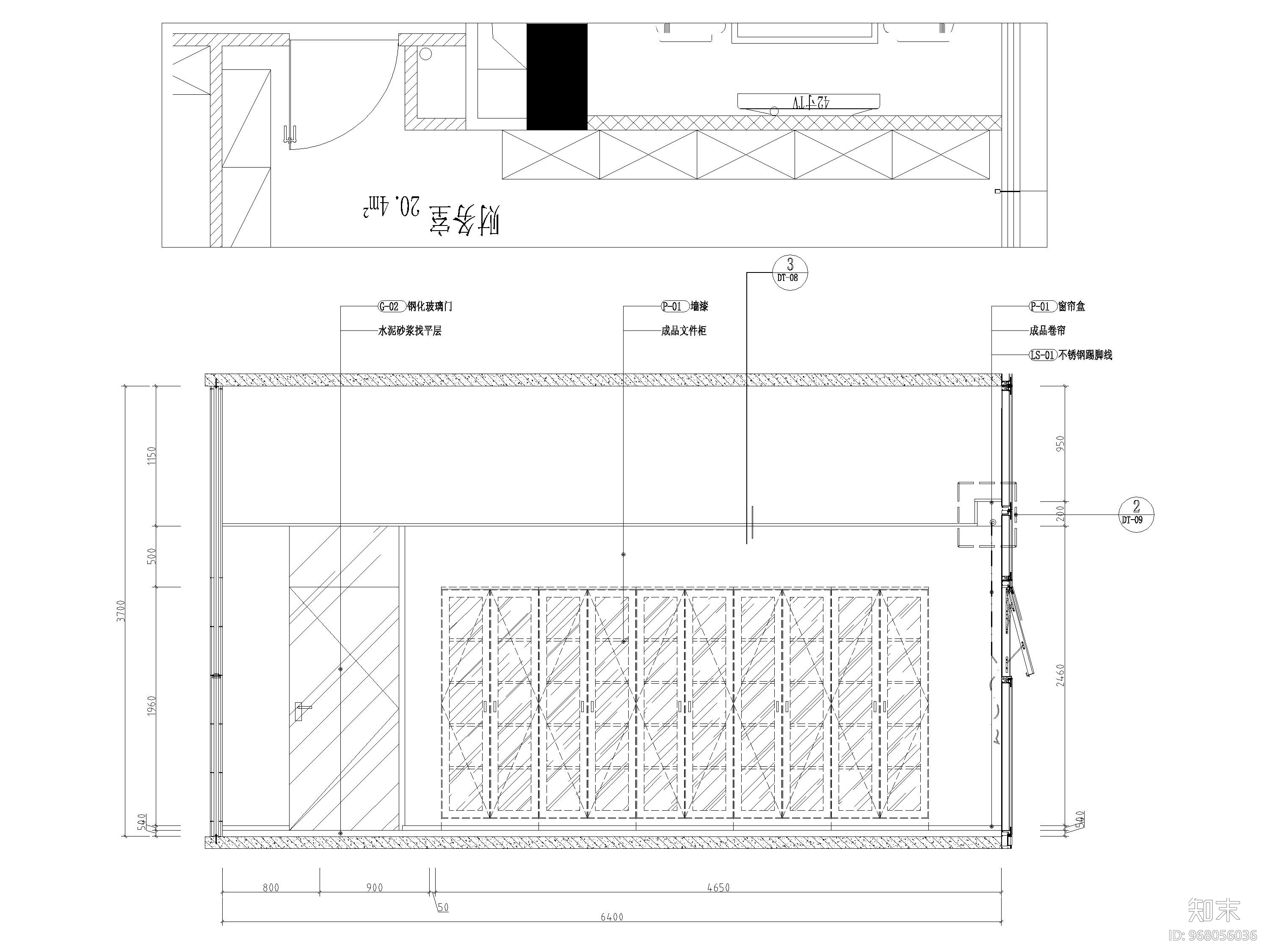 ​[北京]数字山谷网脑科技公司办公室施工图cad施工图下载【ID:968056036】