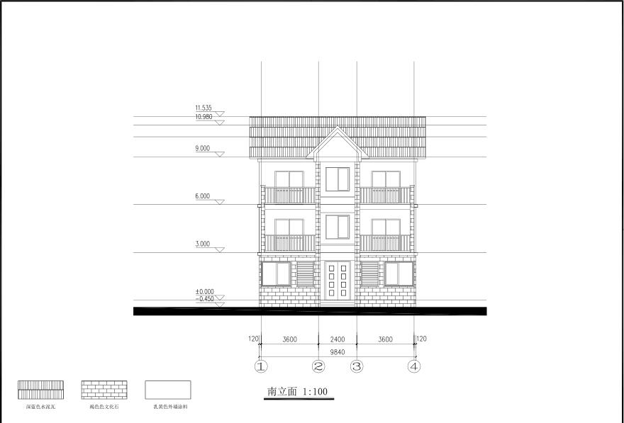 小欧式建筑别墅设计（包含效果图+施工图）cad施工图下载【ID:166732194】