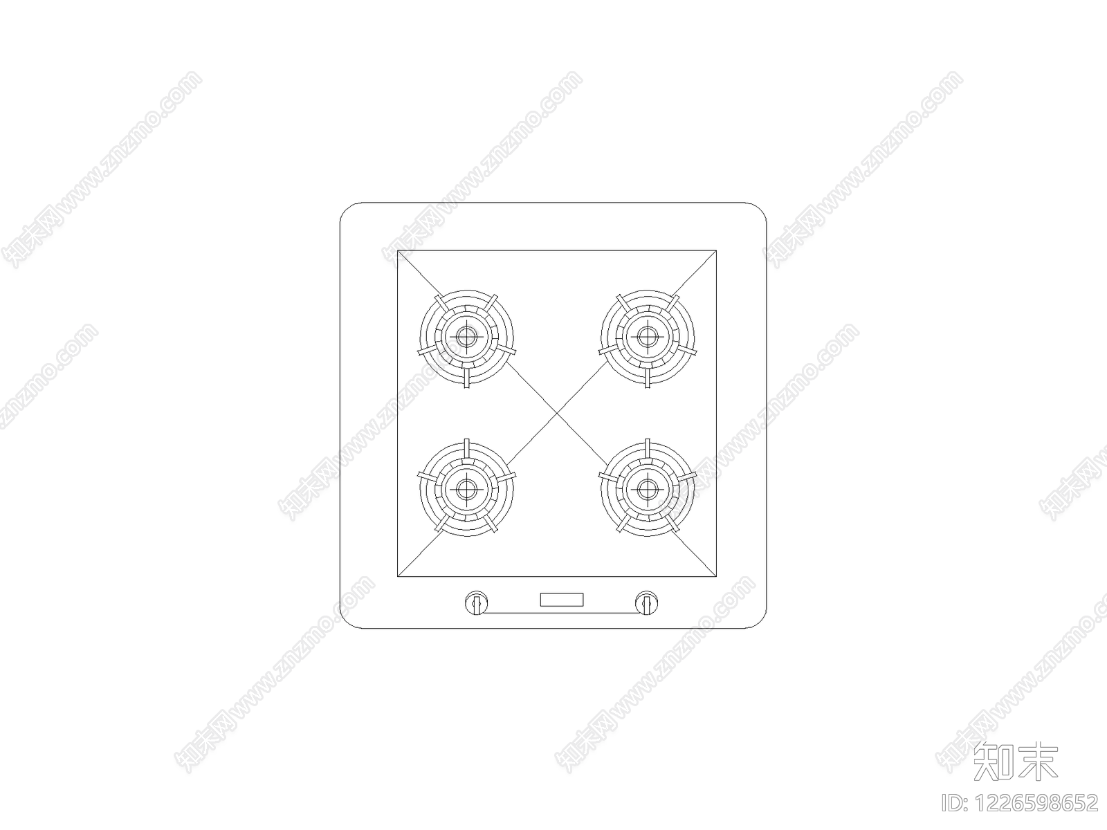 现代厨房设施CAD图纸