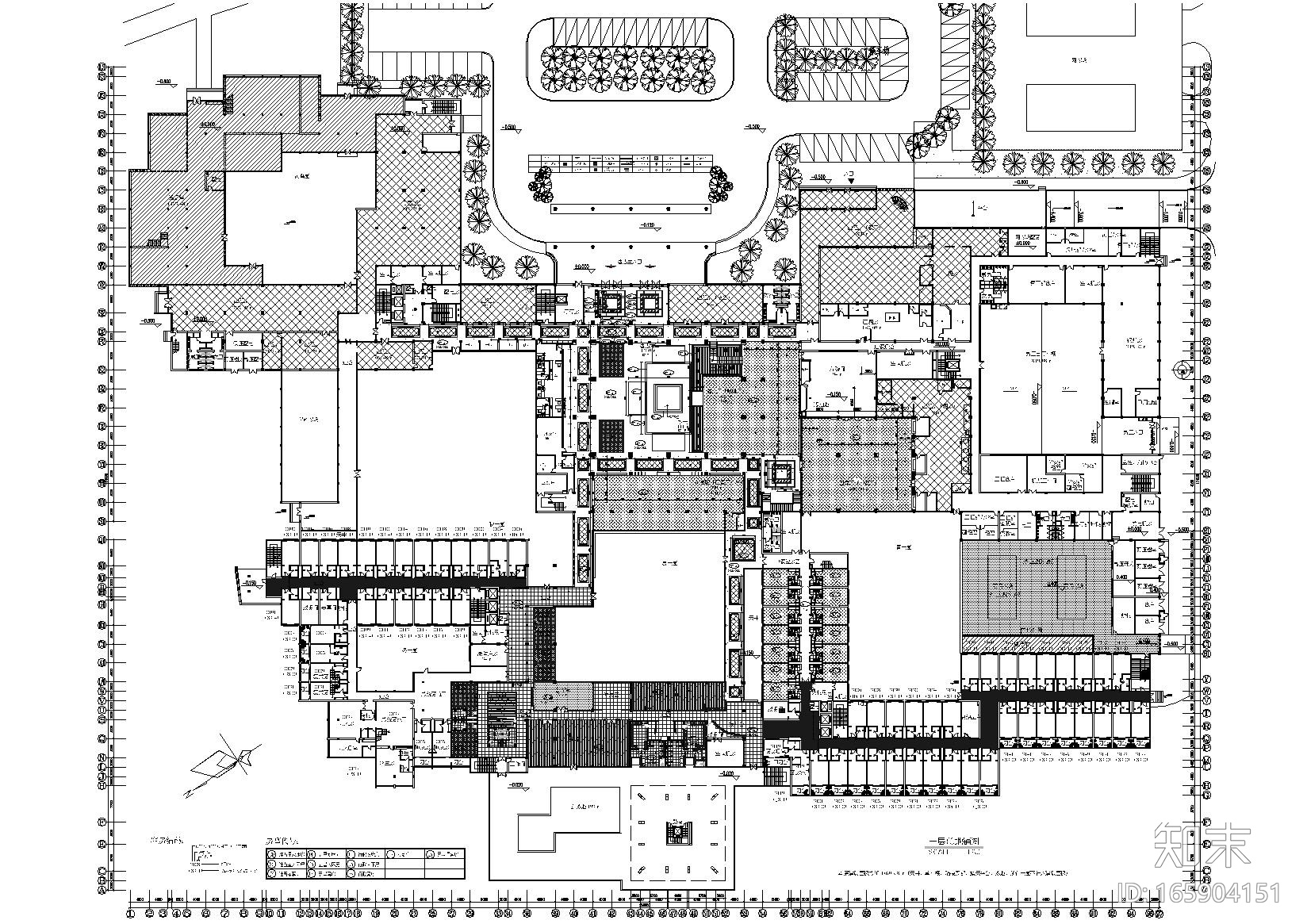 [广西]桂山大酒店装饰项目施工图+效果图cad施工图下载【ID:165904151】