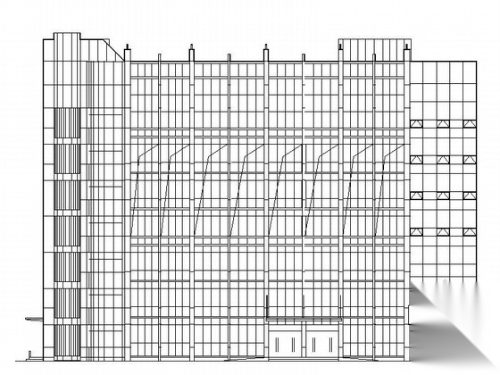 [广东]某医院七层急诊楼建筑施工图cad施工图下载【ID:165608196】