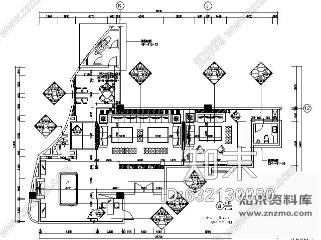 施工图豪华KTV空间VIP房装修图cad施工图下载【ID:632130080】