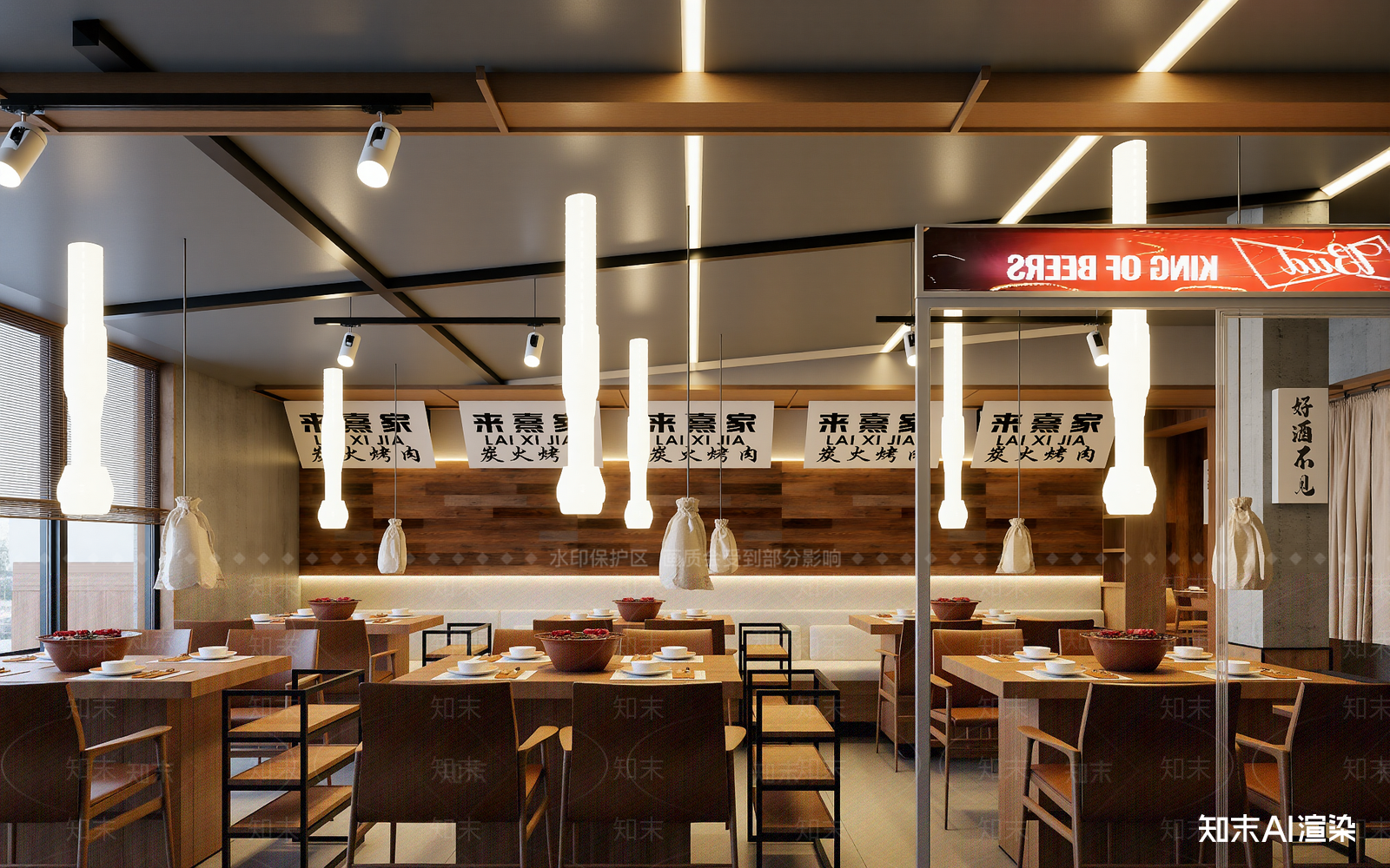 日式火锅店3D模型下载【ID:1214159280】