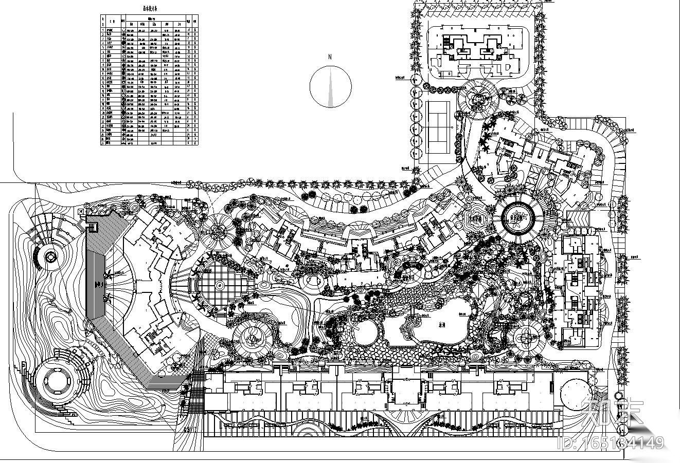 [四川]香格里拉花园环境景观工程施工图纸设计（CAD+1...施工图下载【ID:165134149】