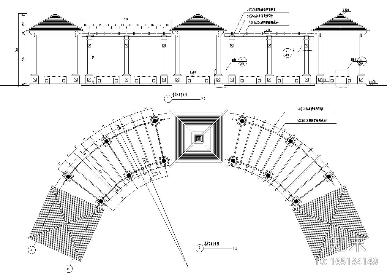 [四川]香格里拉花园环境景观工程施工图纸设计（CAD+1...施工图下载【ID:165134149】