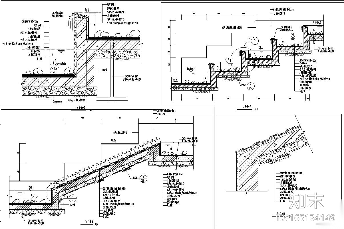 [四川]香格里拉花园环境景观工程施工图纸设计（CAD+1...施工图下载【ID:165134149】