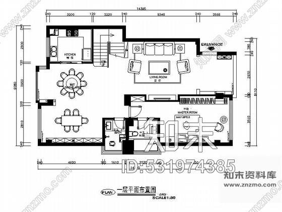 施工图原创大气干练欧式风格三层别墅CAD施工图含效果图施工图下载【ID:531974385】