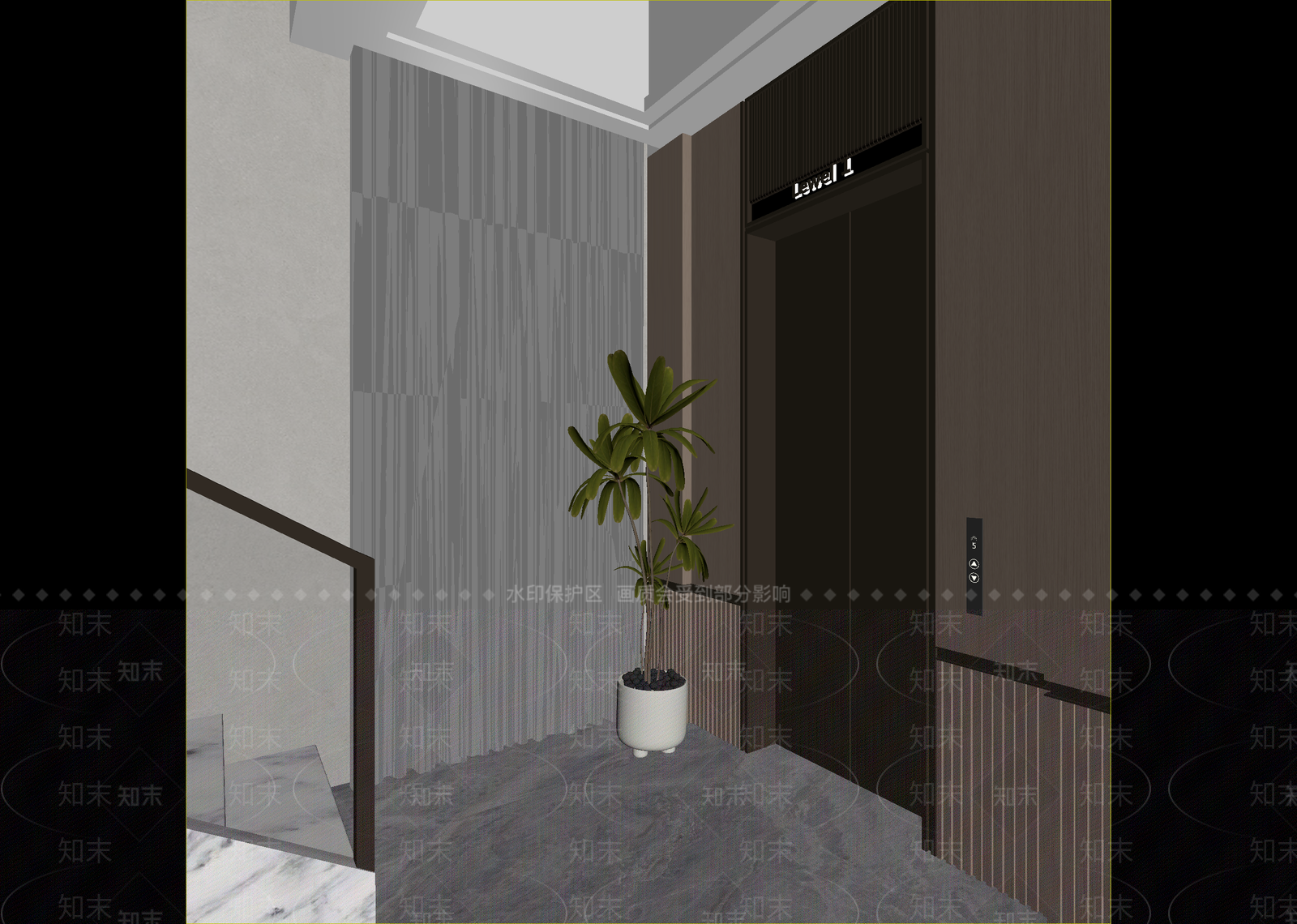 现代走廊3D模型下载【ID:1215143178】