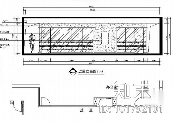 [南昌]知名设计机构设计国际化商业办公空间施工图（含效...cad施工图下载【ID:161792101】