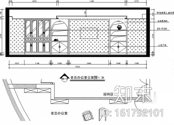 [南昌]知名设计机构设计国际化商业办公空间施工图（含效...cad施工图下载【ID:161792101】