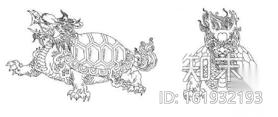 龙头龟cad施工图下载【ID:161932193】