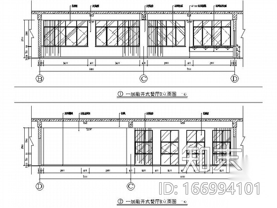 [南京]交通便利现代风格四层办公空间装修施工图（含电气...cad施工图下载【ID:166994101】