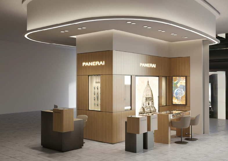 意大利手表Panerai深圳金光华店施工图+效果cad施工图下载【ID:161715112】