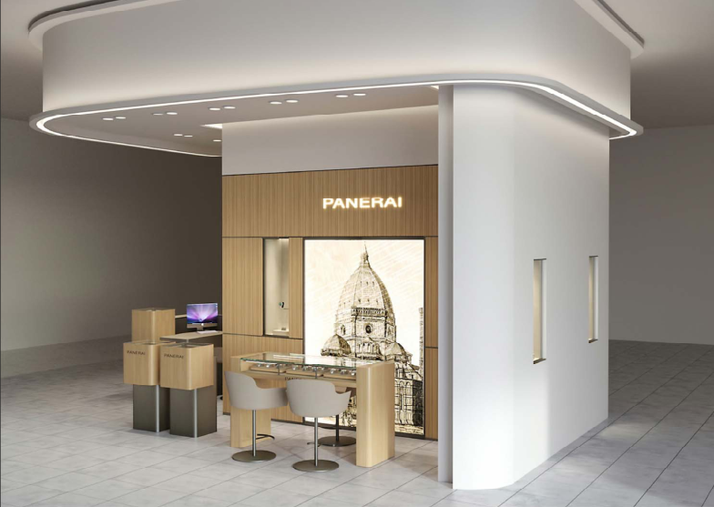 意大利手表Panerai深圳金光华店施工图+效果cad施工图下载【ID:161715112】