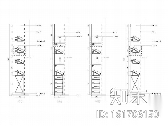 现代红酒专卖店室内装修施工图cad施工图下载【ID:161706150】