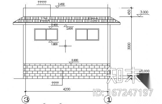 某单层公厕建筑方案图施工图下载【ID:167247197】