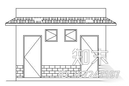 某单层公厕建筑方案图施工图下载【ID:167247197】