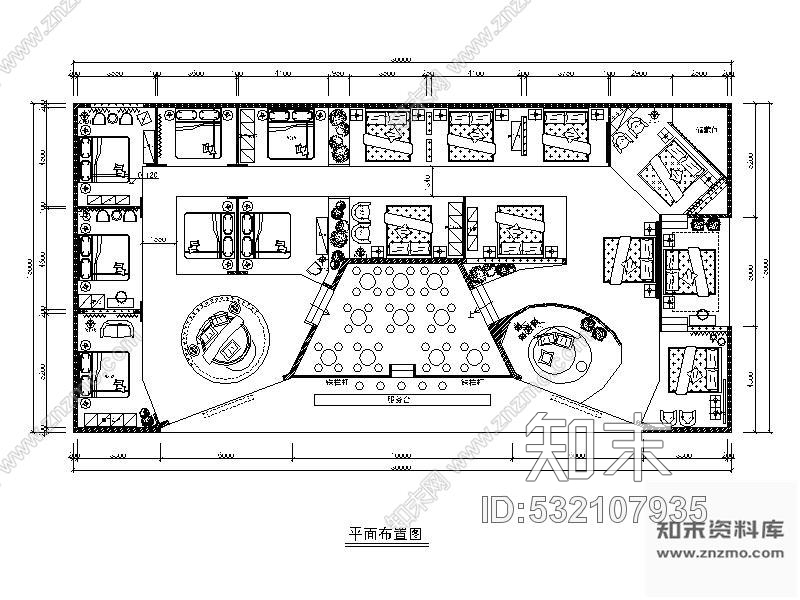 施工图深圳450㎡国际家具展展位施工图cad施工图下载【ID:532107935】