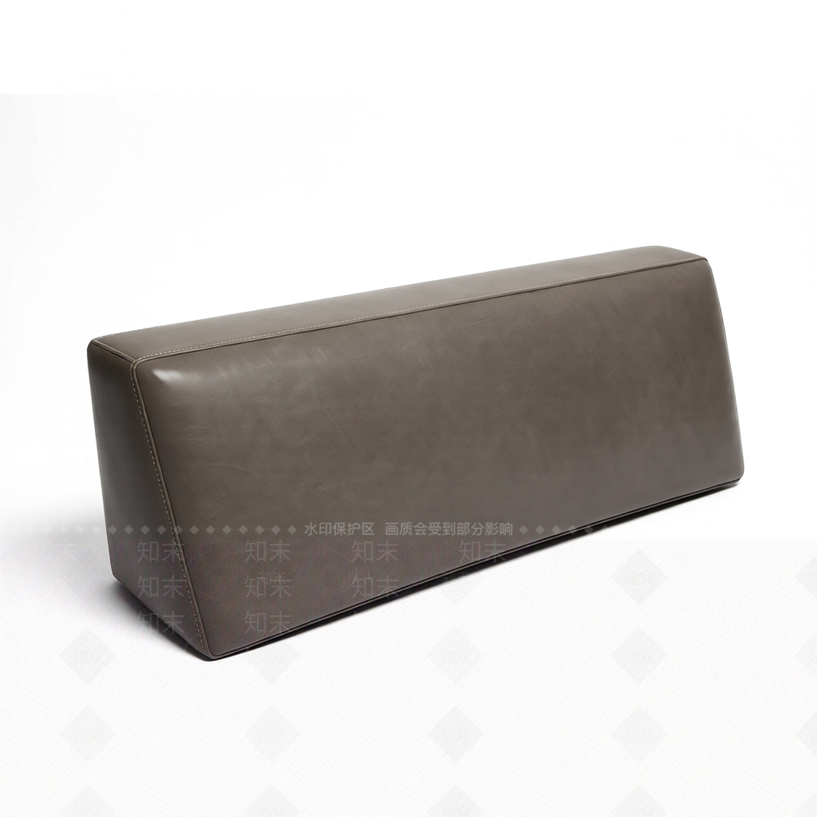 灰色皮革靠垫3D模型下载【ID:1206188390】