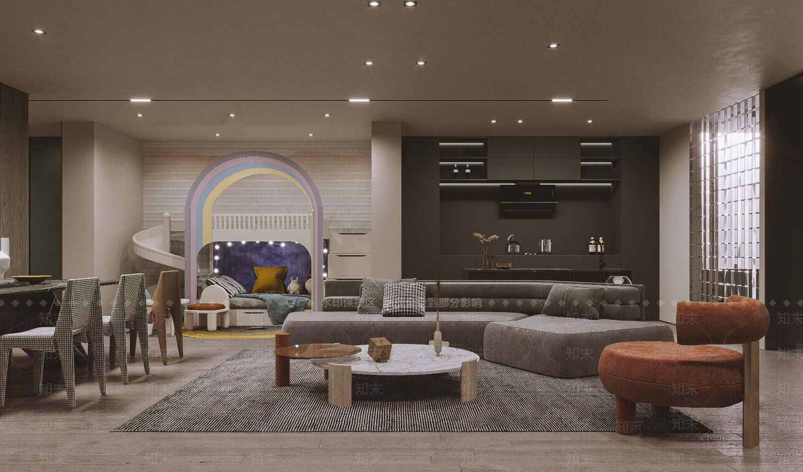 现代整体家居展厅3D模型下载【ID:1101628748】