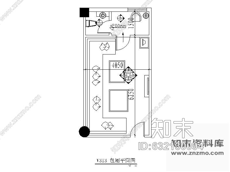 施工图酒吧包间装修图7cad施工图下载【ID:632130094】