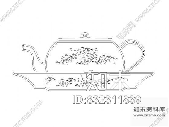 图块/节点餐饮用具图块集cad施工图下载【ID:832311839】