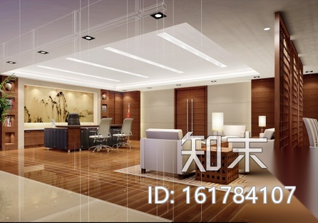 [江苏]某药监局办公室整套CAD施工图(含效果图)cad施工图下载【ID:161784107】