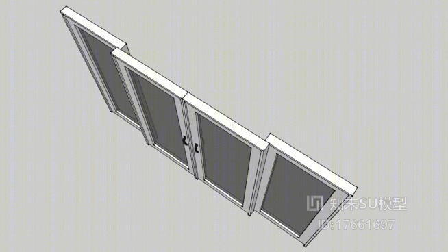 双开门SU模型下载【ID:17661697】