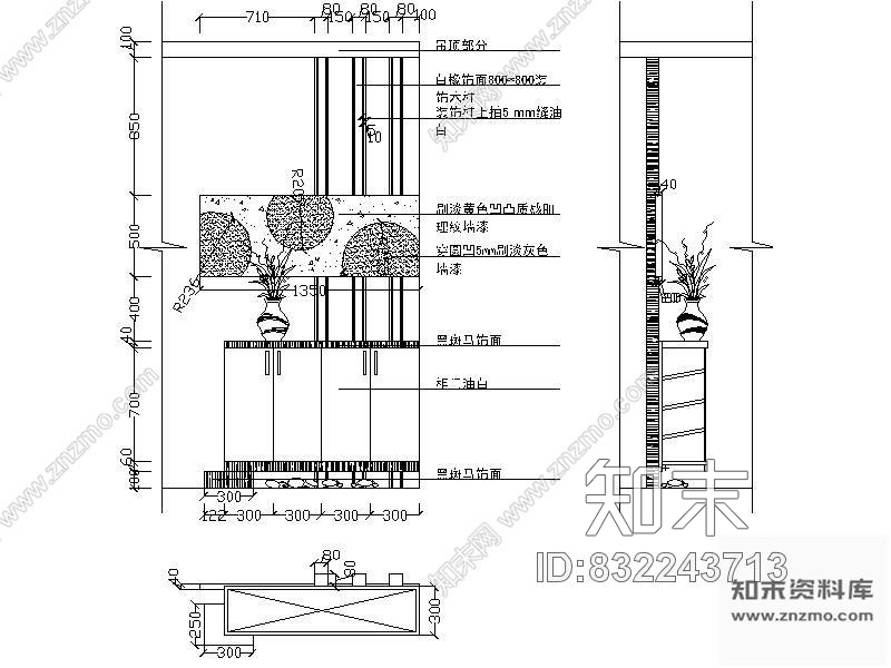 图块/节点玄关详图Ⅰcad施工图下载【ID:832243713】